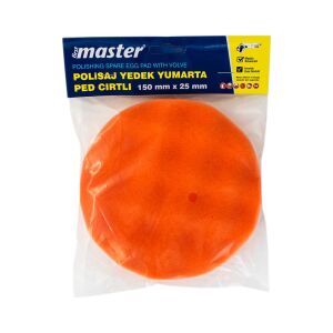 Master 503780 Cırtlı Yedek Yumurta Tip Polisaj Süngeri 150x25 mm