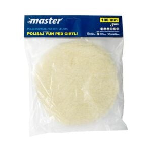 Master 503787 Cırtlı Pasta Cila Yedek Polisaj Yün Pad 180 mm