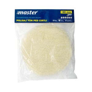 Master 503787 Cırtlı Pasta Cila Yedek Polisaj Yün Pad 180 mm