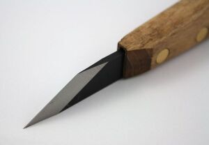 NAREX 822520 Profi Ahşap Yontma Bıçağı Eğri Carving Knife 40x12 mm