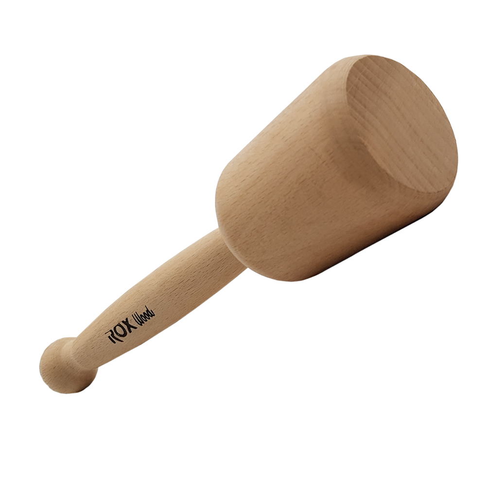 ROX Wood Dikey Silindir Ahşap Tokmak 23 x 5.5 cm