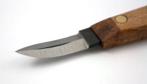 NAREX 822540 Profi Ahşap Yontma Bıçağı Bükülmüş Carving Knife 40x12 mm