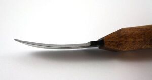 NAREX 822540 Profi Ahşap Yontma Bıçağı Bükülmüş Carving Knife 40x12 mm