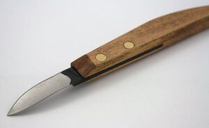 NAREX 822540 Profi Ahşap Yontma Bıçağı Bükülmüş Carving Knife 40x12 mm