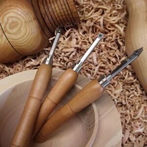 Narex 859600 Karbür Elmas Uçlu Mini Ahşap Torna Bıçak Seti 3 Parça