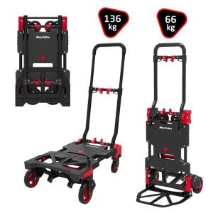 Max Extra FW-90TP Katlanır İkisi Bir Arada Koli Taşıma Arabası 66/136 kg