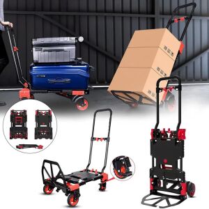 Max Extra FW-90TP Katlanır İkisi Bir Arada Koli Taşıma Arabası 66/136 kg