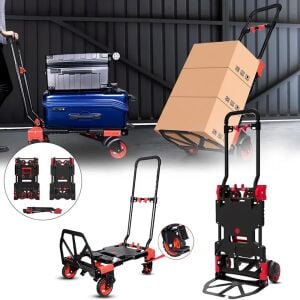 Max Extra FW-90TP Katlanır İkisi Bir Arada Koli Taşıma Arabası 66/136 kg