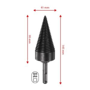 5039 Ahşap Şöminelik Odun Kütük Ayırma Yarma Matkap Ucu 41 mm