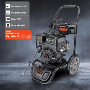 Lutian LT-810B Benzinli Basınçlı Yıkama Makinesi 207Bar 7Hp