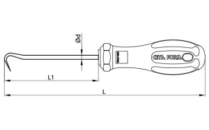 CETA FORM R36-4 Kanca Uçlu Biz 80 mm