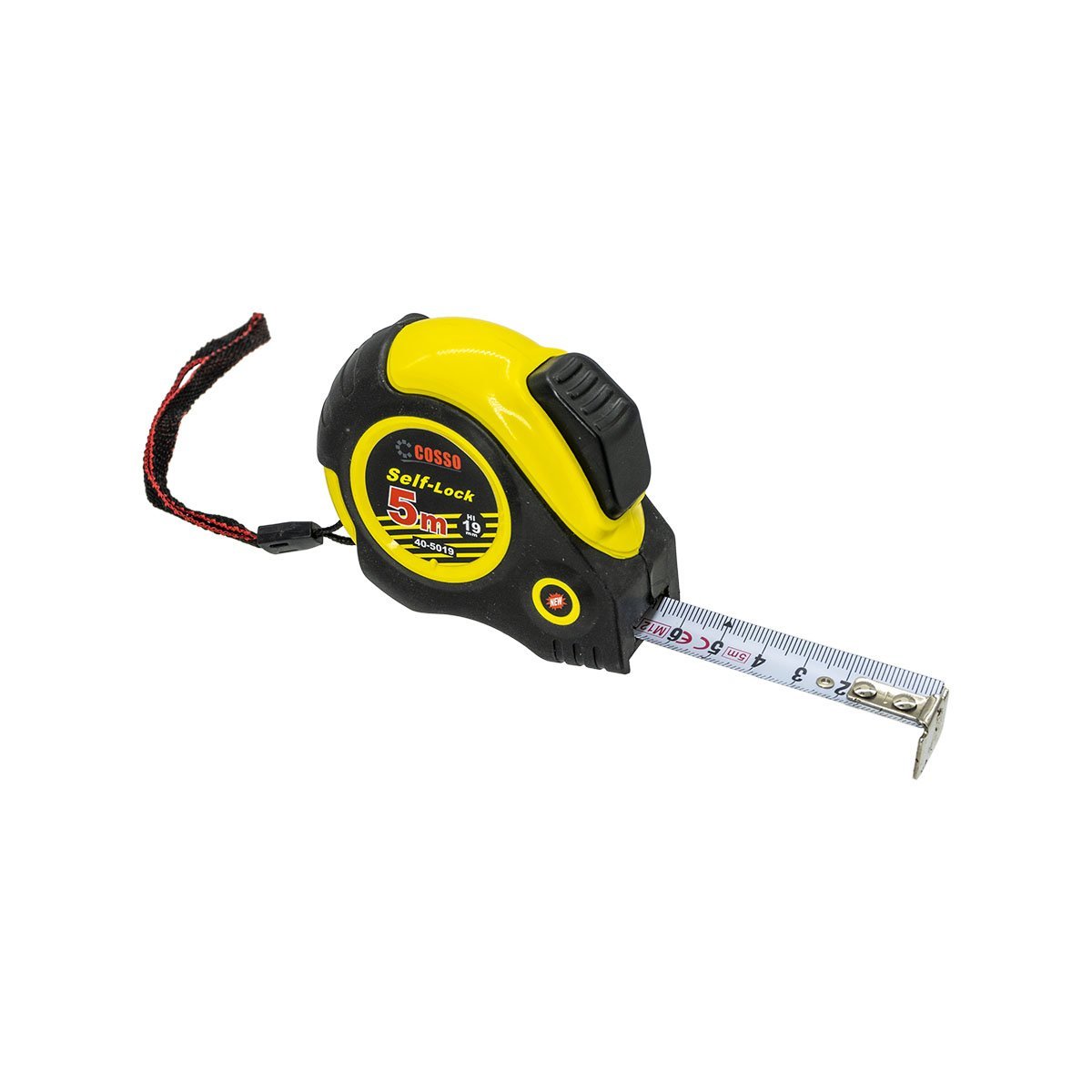 Cosso Plastik Kaplamalı Stoplu Şerit Metre 5mt 19mm