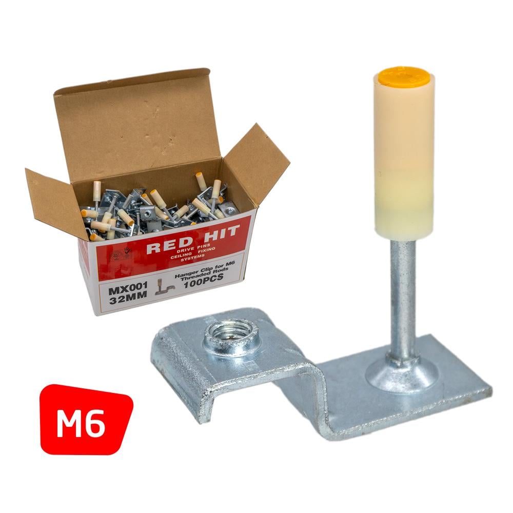 Red Hit MX001 M6 Tij Asma Tavan Barutlu Çivi (100 lü Paket)