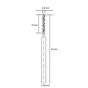 5042 Hobi Gravür Makinaları İçin HSS Matkap Ucu 0.5 mm