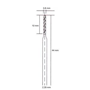 5043 Hobi Gravür Makinaları İçin HSS Matkap Ucu 0.6 mm