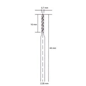 5044 Hobi Gravür Makinaları İçin HSS Matkap Ucu 0.7 mm