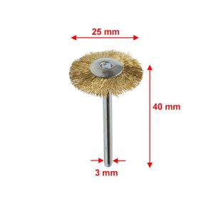 6066 Pimli Dairesel Prinç Tel Fırça 25 mm (2 Adet)