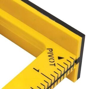Stanley STHT46011 Çift Renkli ABS Plastik İnç Ölçülü Gönye 12'' (300 mm)