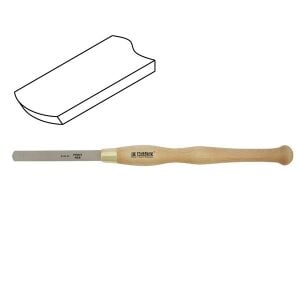 NAREX 818204 HSS Ahşap Torna Bıçağı Yuvarlak Kazıyıcı Ağız 18x150 mm