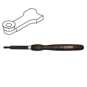 NAREX 819010 Ahşap Torna Bıçağı Yuvarlak Karbür Elmas Ağız 10x105 mm