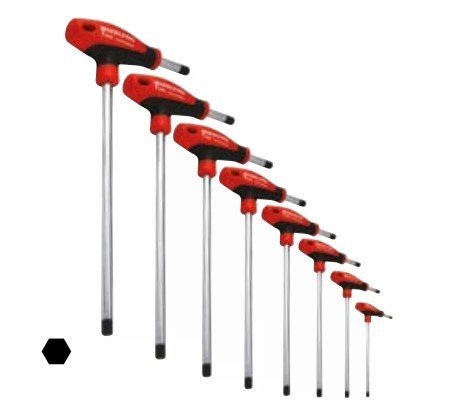 İZELTAŞ T Tipi Allen Anahtar Takımı 8 Parça