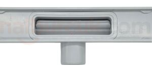 Mesa Teknik Plastik Gövdeli Paslanmaz Izgaralı Duş Kanalı 40 cm