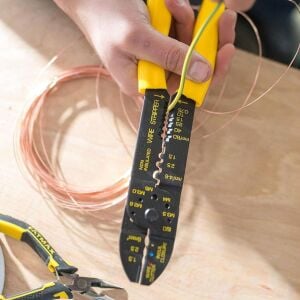 Stanley STHT0-75414 Kablo Sıyırma Kesme Yüssük Sıkma Pensesi 220 mm