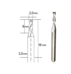 Proxxon 28759 Silindir ve Konik Biçimli Tungsten Freze Uç 2 mm