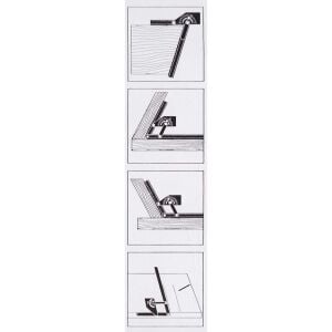 Eltu JYC74 Çok Fonksiyonlu Dereceli Gönye İletki 23cm x 50cm