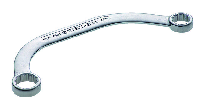 İZELTAŞ Yarım Ay Anahtar Yıldız İki Ağız (Sae) 1/2''X9/16'' Inch