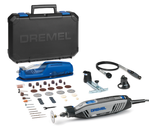 Dremel 4300 -3/45 El Motoru 45 Aksesuarlı + 3 Bağlantı Parçası