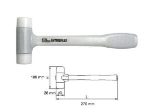 NAREX 875151 Antireflex Geri Tepmesiz Plastik Çekiç 270 mm