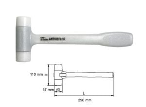 NAREX 875152 Antireflex Geri Tepmesiz Plastik Çekiç 290 mm