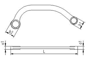 İZELTAŞ Yarım Ay Anahtar Yıldız İki Ağız 15x17 mm