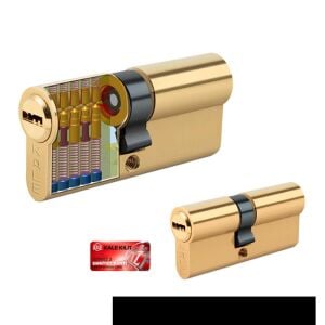 Kale Kilit 164BNE Bilyalı Barel Kilit Göbeği 68 mm Sarı