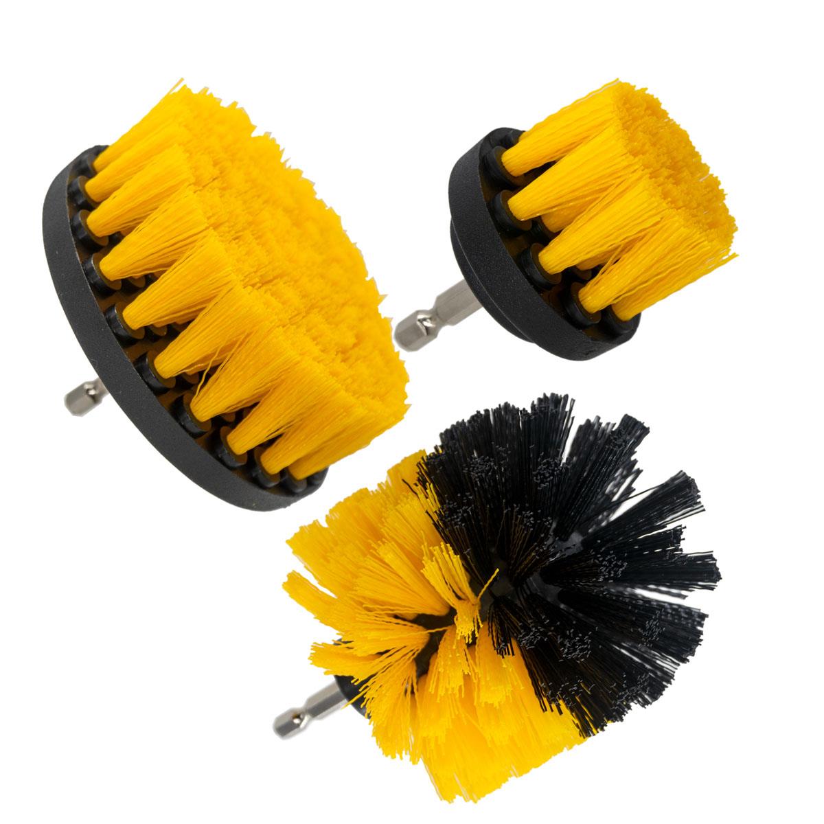 6084 Bits Saplı Matkaba Takılabilir Temizlik Fırça Seti 3 Parça