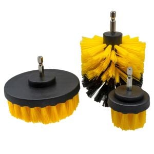 6084 Bits Saplı Matkaba Takılabilir Temizlik Fırça Seti 3 Parça