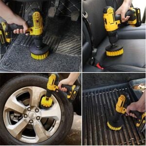 6084 Bits Saplı Matkaba Takılabilir Temizlik Fırça Seti 3 Parça