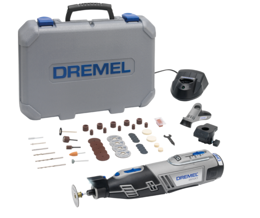 Dremel 8220 -2/45 Li-ion Akülü El Motoru 12V 45 Aksesuarlı + 2 Bağlantı Parçası
