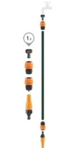 GF 80007029 Alphakit Adaptörlü Bahçe Sulama Hortum Seti 25 Metre