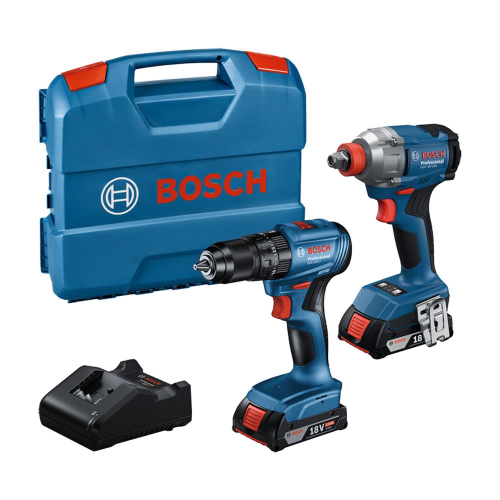 Bosch GDX 18V-285 / GSB 185-LI Akülü Vidalama ve Somun Sıkma Seti 18V 2Ah