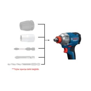 Bosch GDX 18V-285 / GSB 185-LI Akülü Vidalama ve Somun Sıkma Seti 18V 2Ah