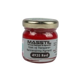 Masstil 4935 Red Opak ve Transparan Renk Pigmenti Kırmızı