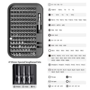 UF-Tools KS-840150 Hassas 150 Parça Bits Uçlu Tornavida Seti