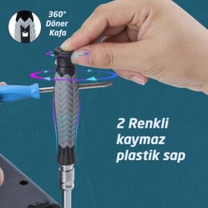 UF-Tools KS-840116 Hassas 126 Parça Bits Uçlu Tornavida Seti