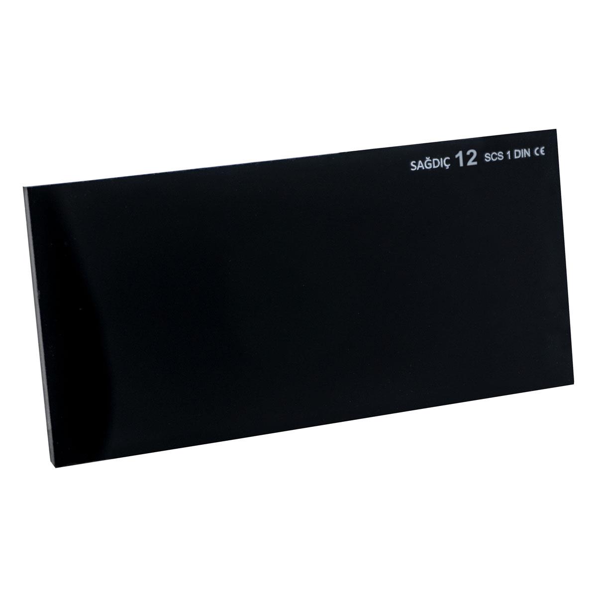 Sağdıç CS-312 Kaynak Maske Camı Siyah 50X110 mm No:12