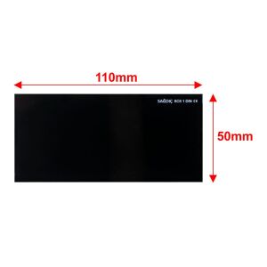 Sağdıç CS-312 Kaynak Maske Camı Siyah 50X110 mm No:12
