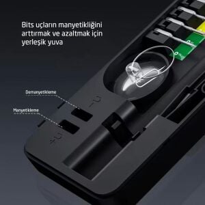 UF-Tools KS-882058 Hassas 58 Parça Bits Uçlu Şarjlı Tornavida Seti