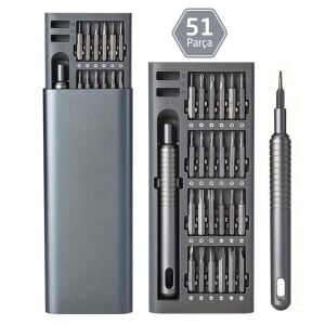 UF-Tools KS-840117 Hassas 51 Parça Bits Uçlu Tornavida Seti