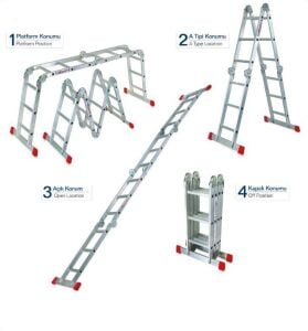4x4 Basamaklı 470cm Akrobat Merdiven